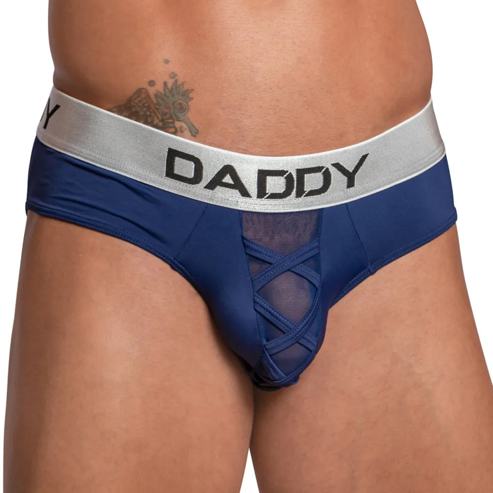 Daddy DDJ025 Cross Strap Sheer Pouch Brief