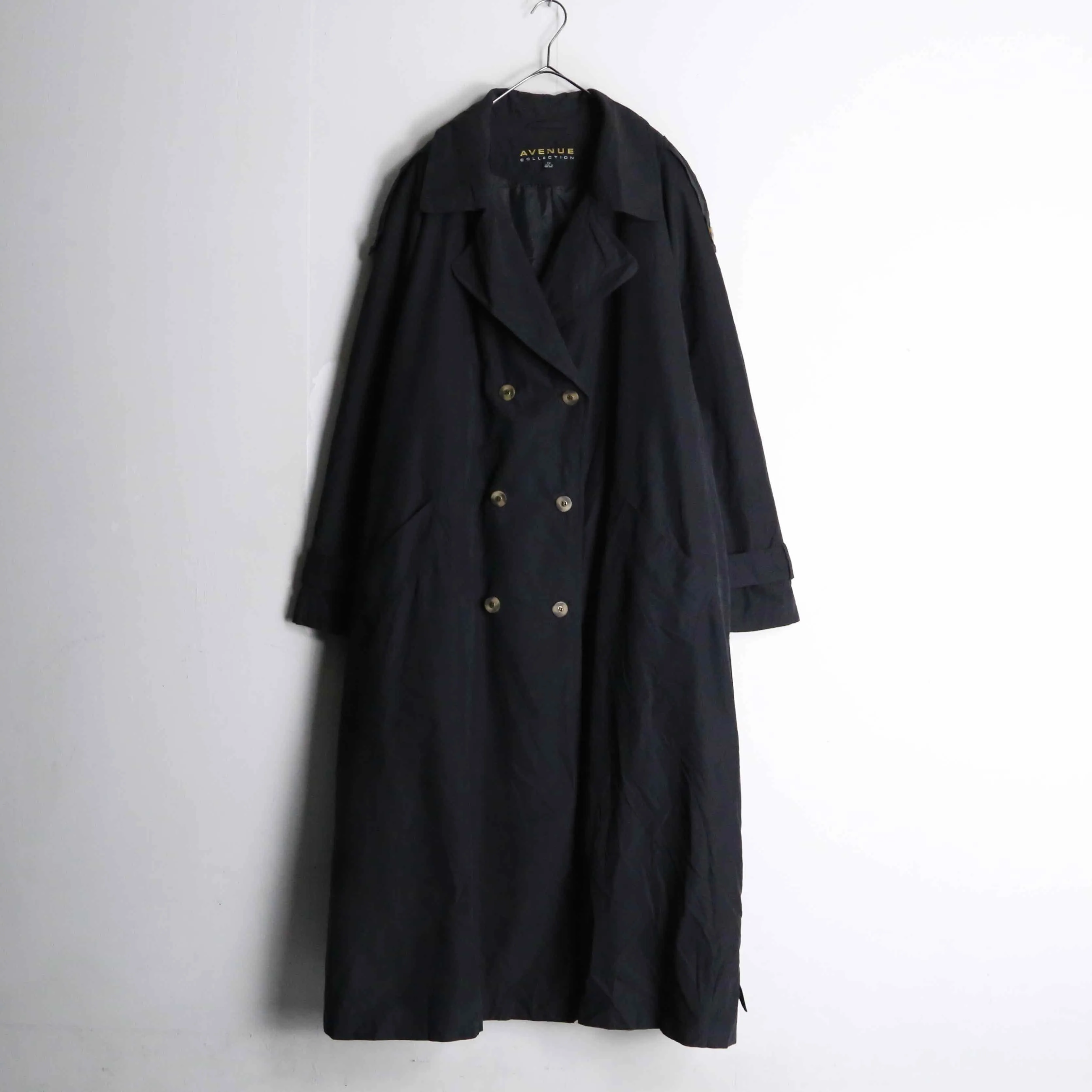 dark brown color smooth trench coat