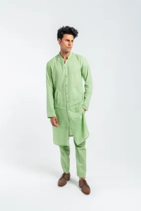 Deepak & Fahad - BAL-M001 - Pistachio Green - Woven Cotton - 2 Piece