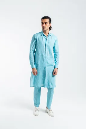 Deepak & Fahad - BAL-M002 - Light Blue - Woven Cotton - 2 Piece