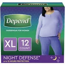 Depend Night Defense Incontinence Underwear for Women Overnight