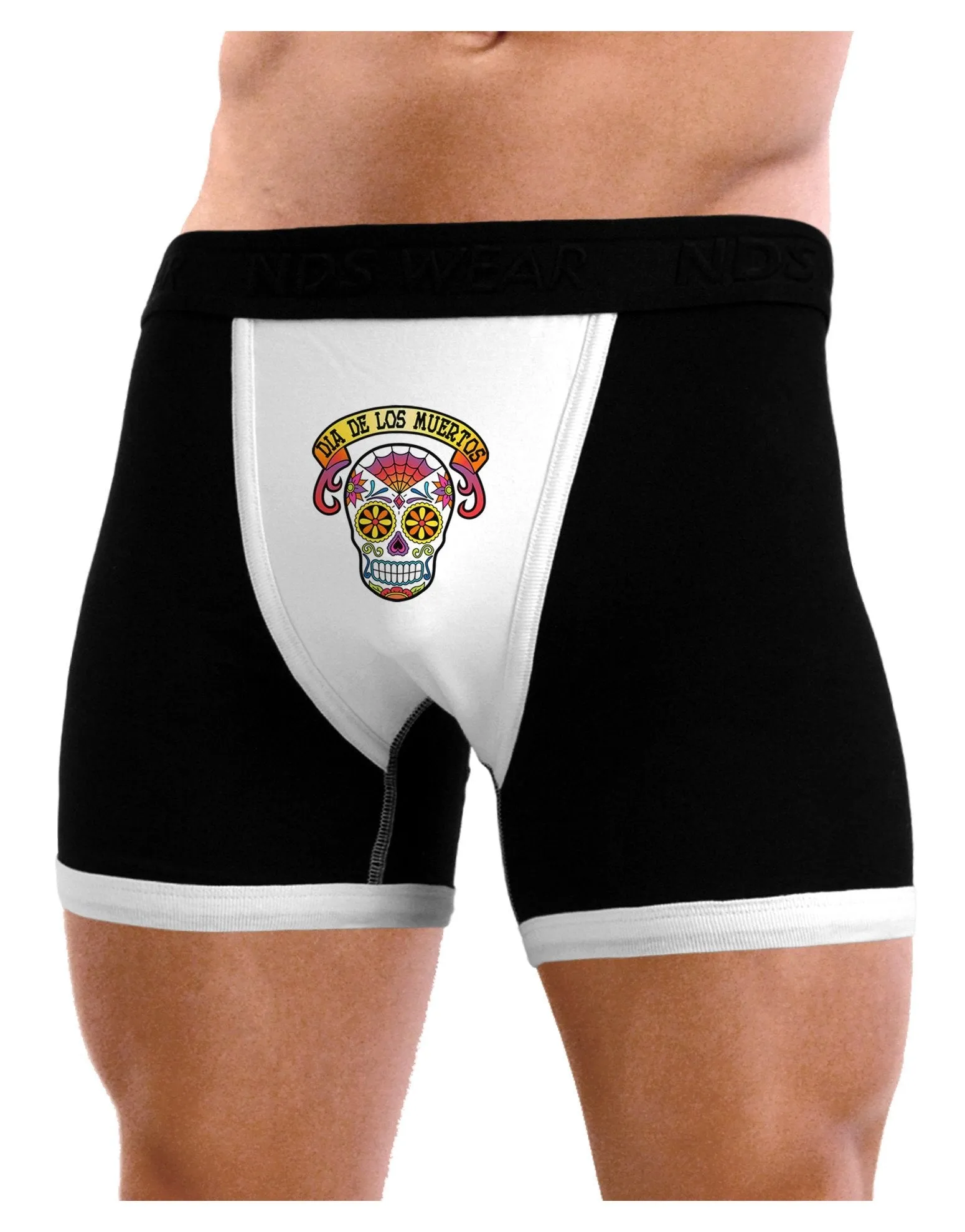 Dia de los Muertos Calavera Mens Boxer Brief Underwear