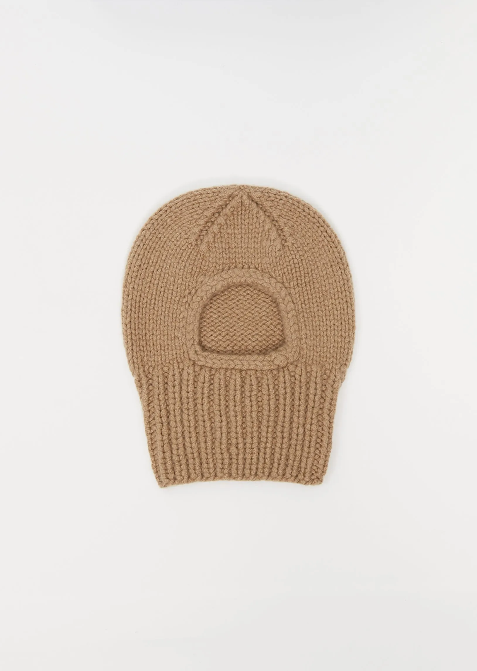 Dita Cashmere Balaclava — Camel