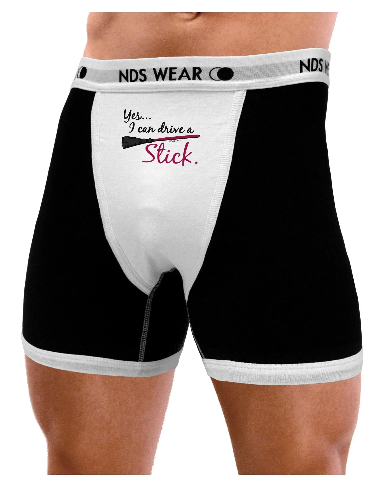 Drive Stick Pink Mens Boxer Brief Underwear