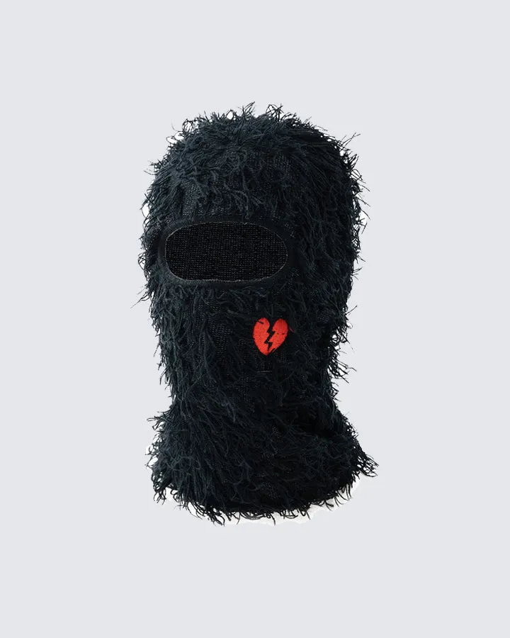 Embroidered Balaclava Knit Hat