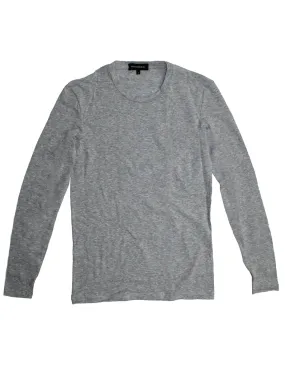 Ermenegildo Zegna Long Sleeve T-Shirt Gray S Undershirt FINAL SALE