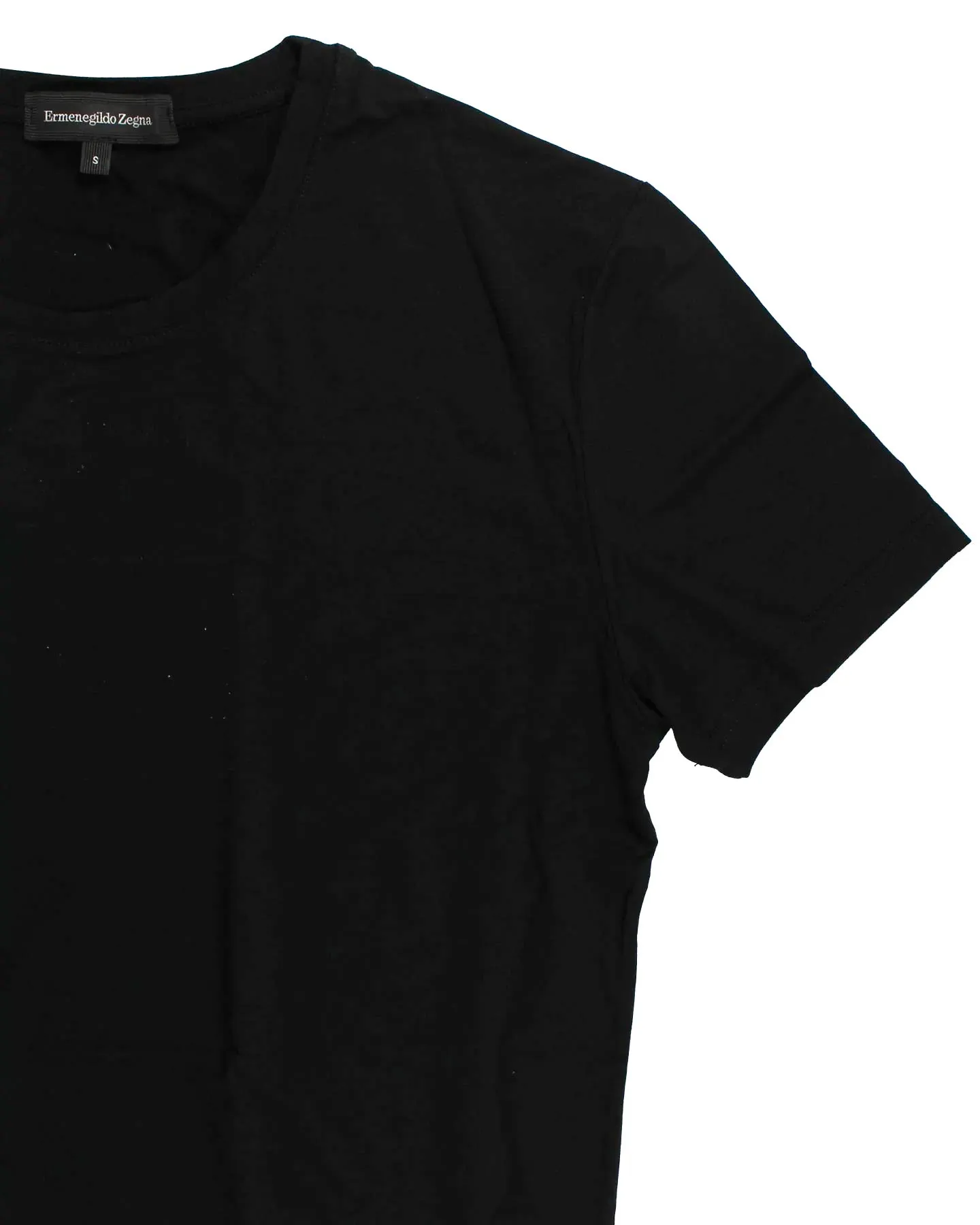 Ermenegildo Zegna T-Shirt Round Neck Black Micromodal L