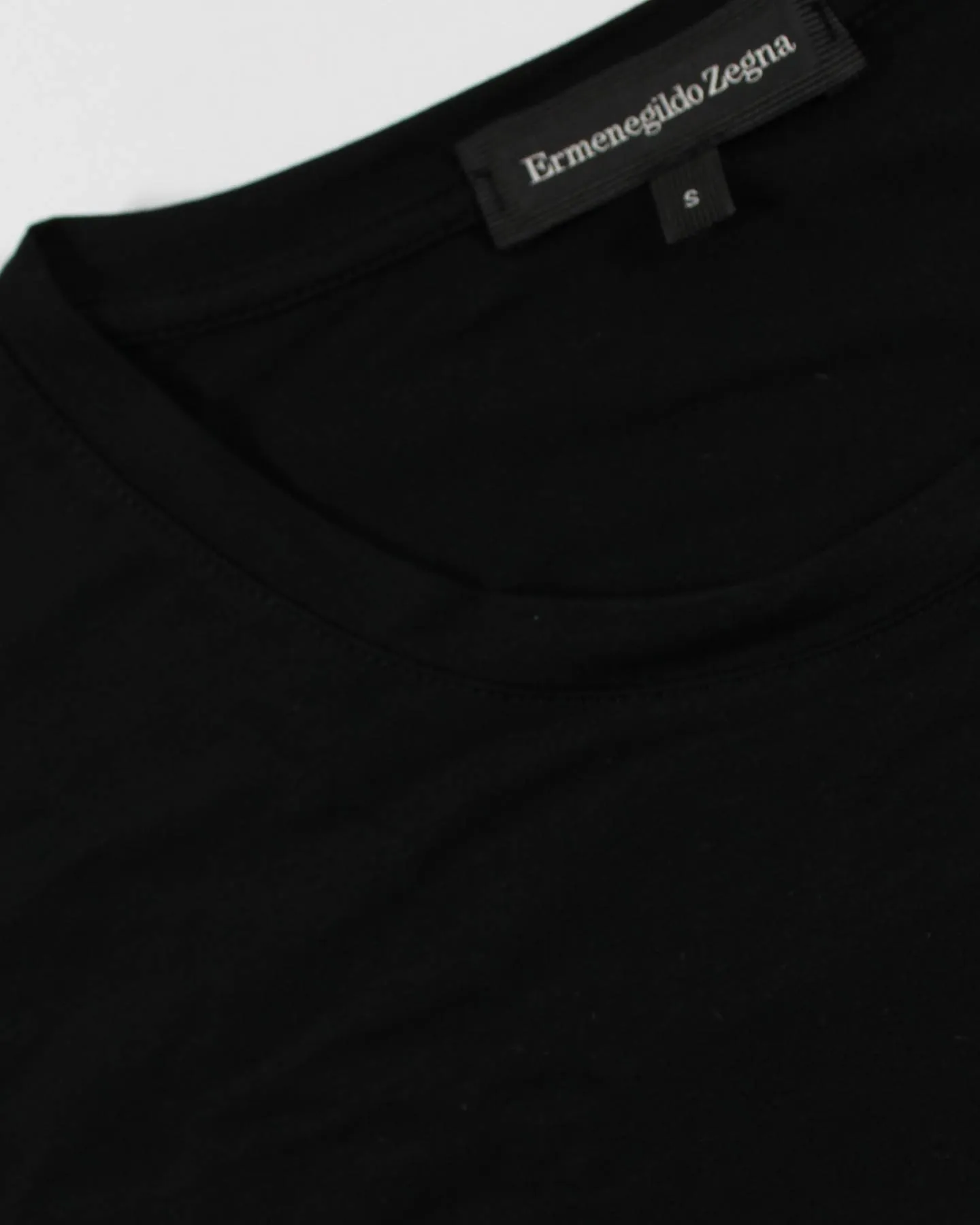 Ermenegildo Zegna T-Shirt Round Neck Black Micromodal L