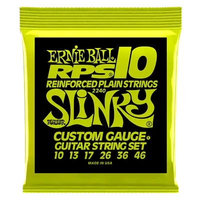 Ernie Ball Reinforced Plain String Nickelwound Regular Slinky Set 10-46