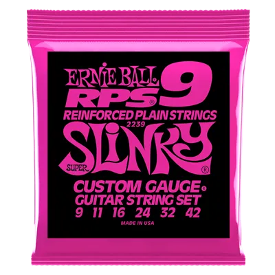 Ernie Ball Reinforced Plain String Nickelwound Super Slinky Set 9-42