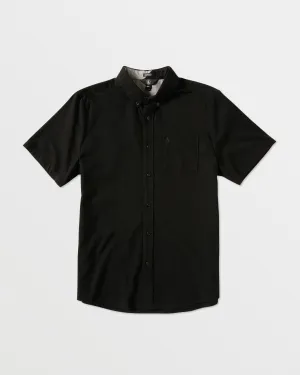 Everett Oxford Short Sleeve Shirt - New Black