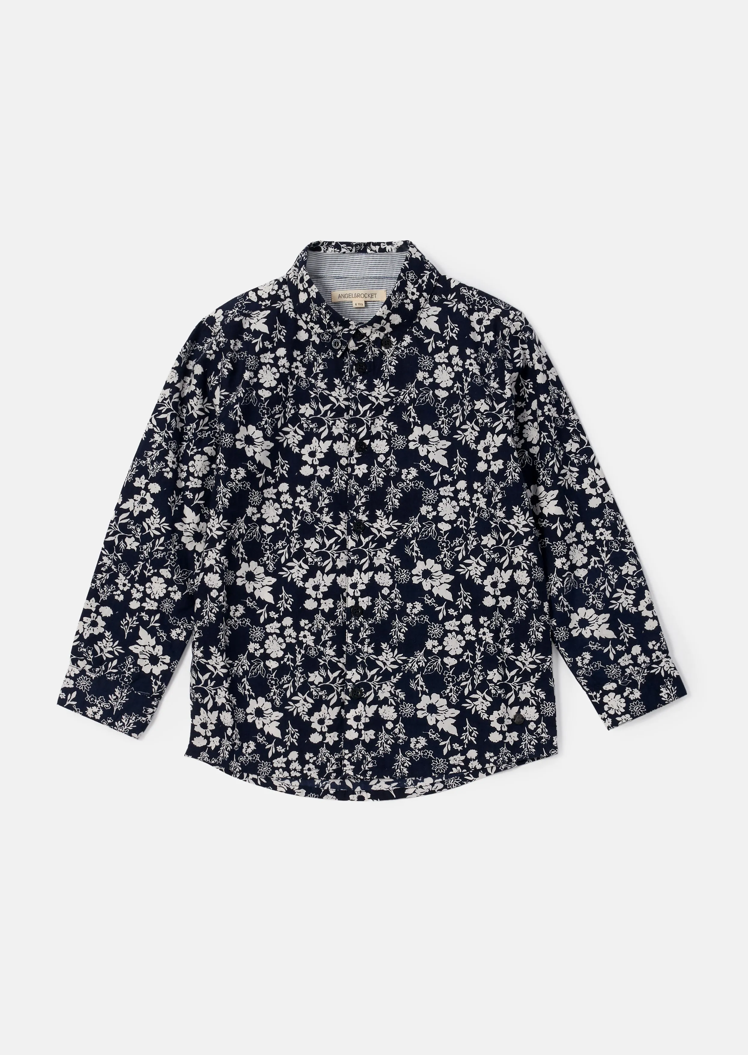 Faes Blue Floral Printed Shirt