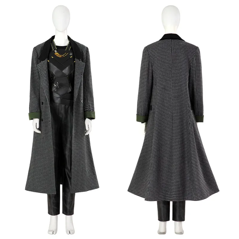 Female Loki Costume Loki Season 2 Sylvie Laufeydottir Cosplay Halloween Coat Suit Halloween Outfit