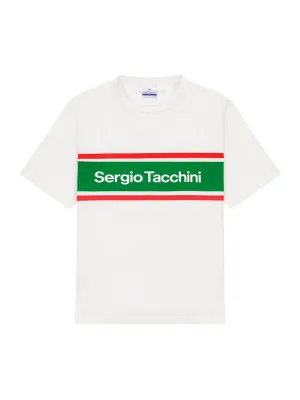 Flag Color- Block T-Shirt- Off White