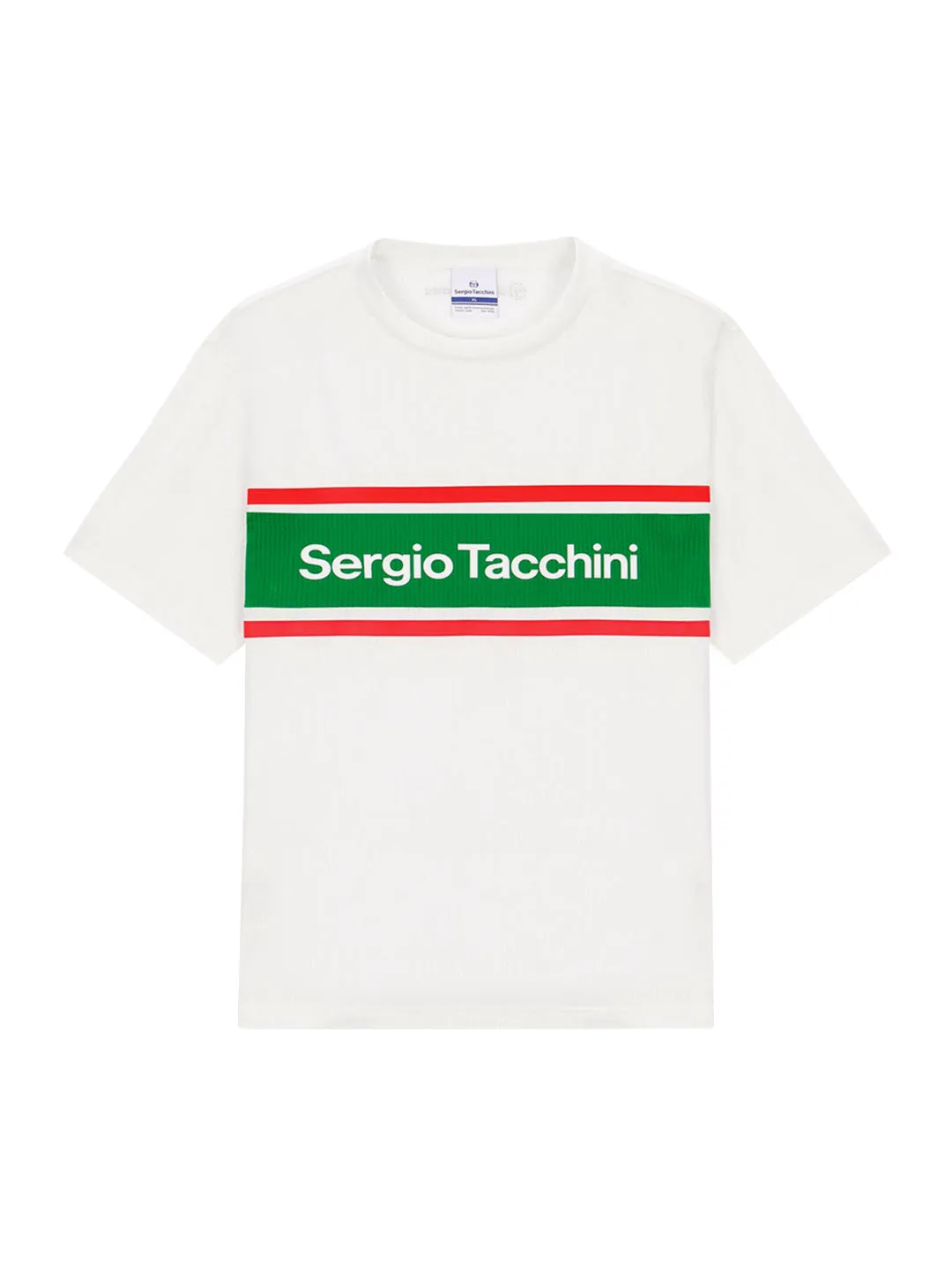 Flag Color- Block T-Shirt- Off White