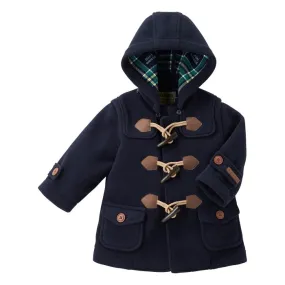 Fleece Duffle Coat - Navy