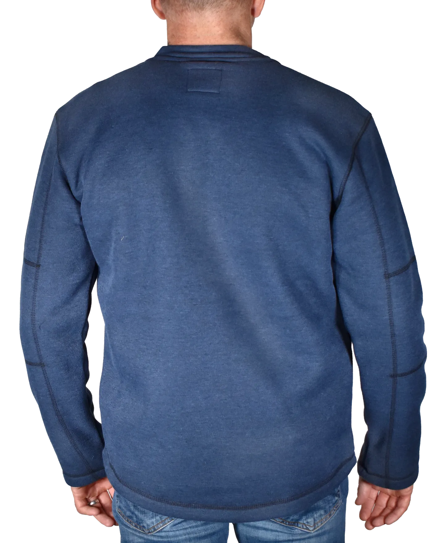 Fleece Lined Rib Henley