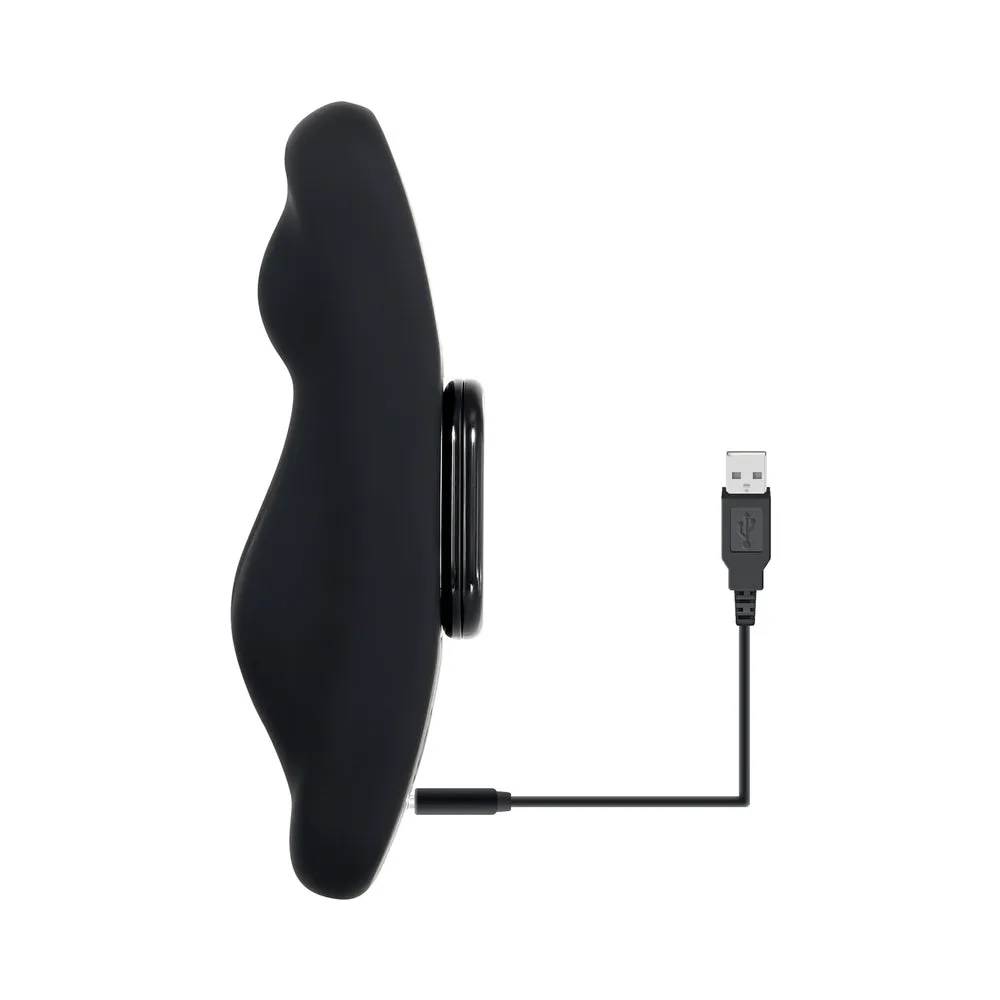 Gender X Our Undie Vibe Rechargeable Remote-Controlled Magnetic Silicone Underwear Vibrator Black