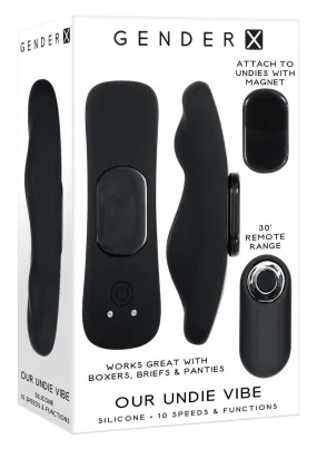 Gender X Our Undie Vibe Rechargeable Silicone Panty Vibe with Remote Control