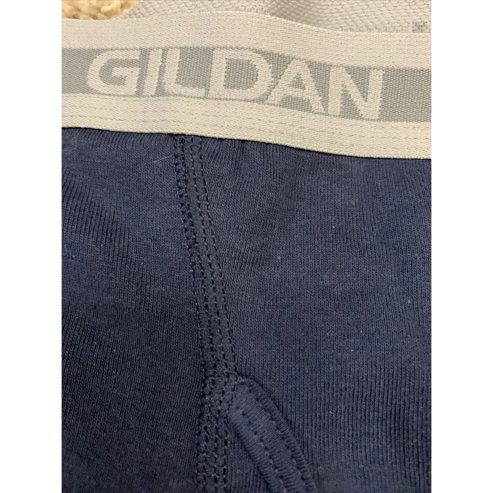 Gildan Men’s Boxer Briefs Medium Navy Blue 100% Cotton