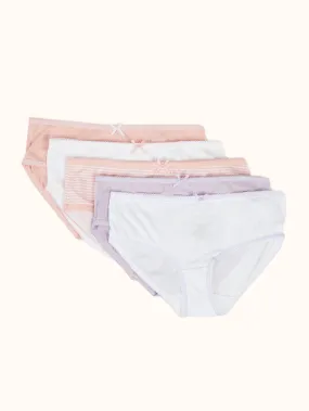 Girls' Cotton Hipster Underwear (5 Pack)