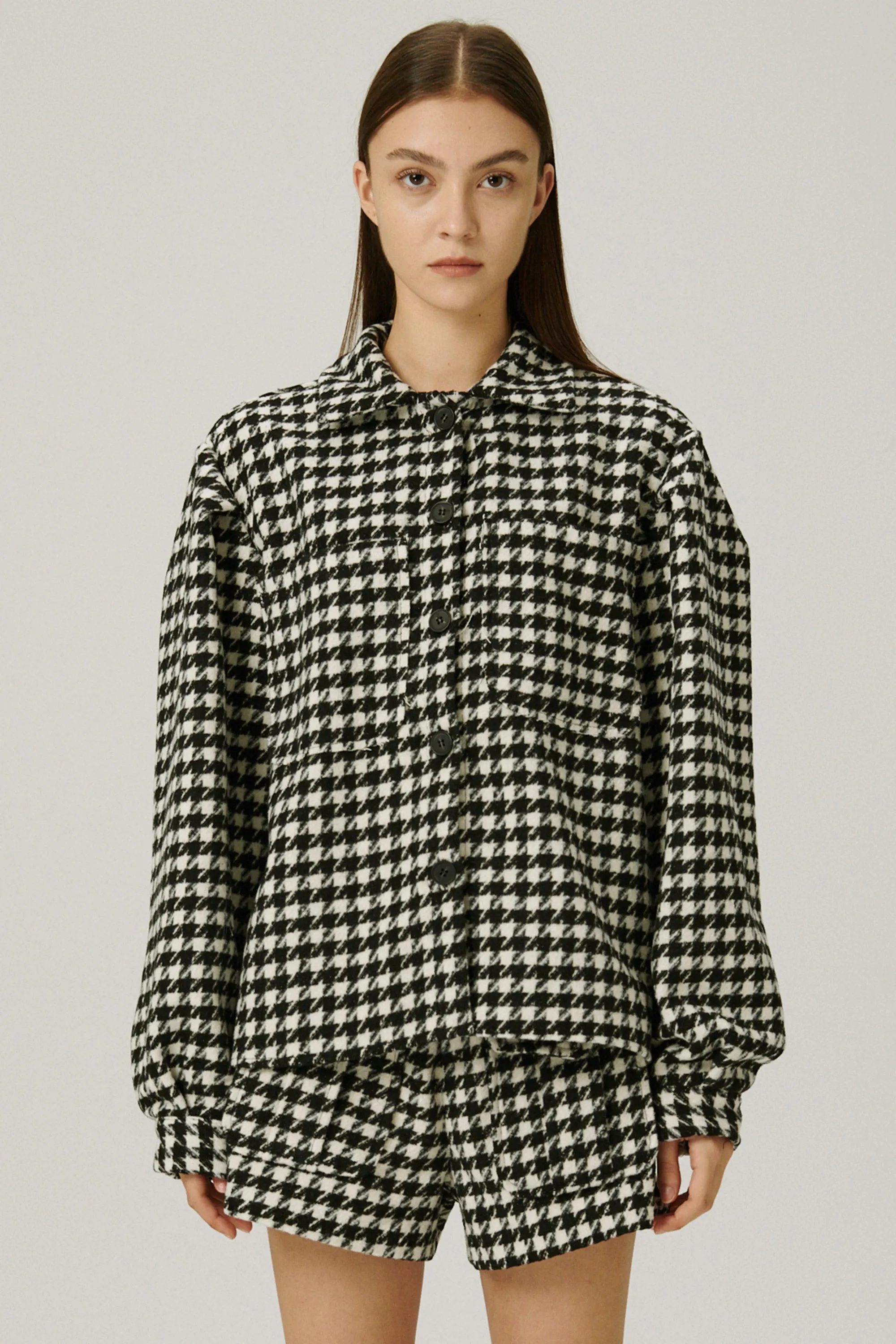 Harper Houndstooth Shacket