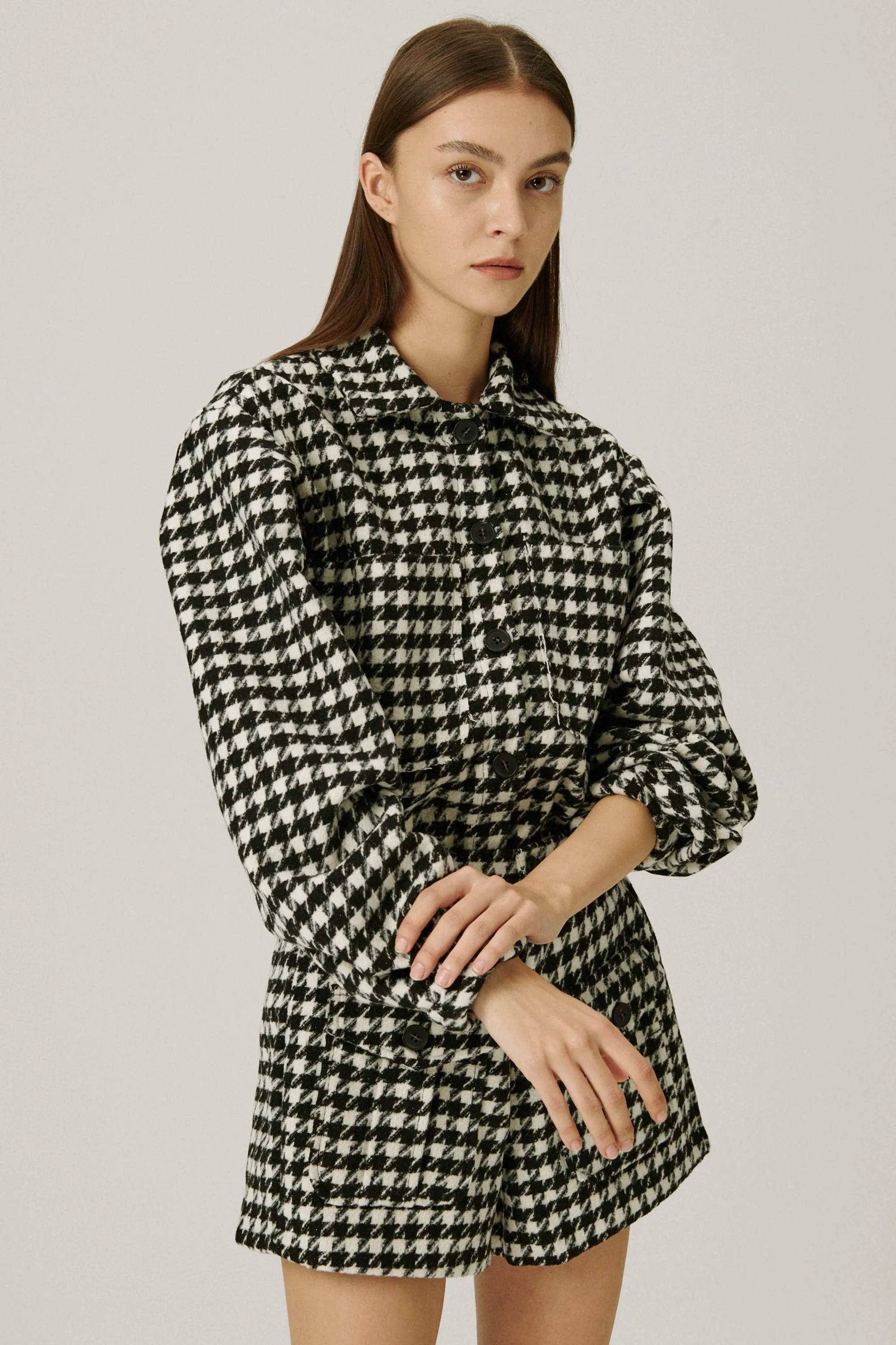 Harper Houndstooth Shacket