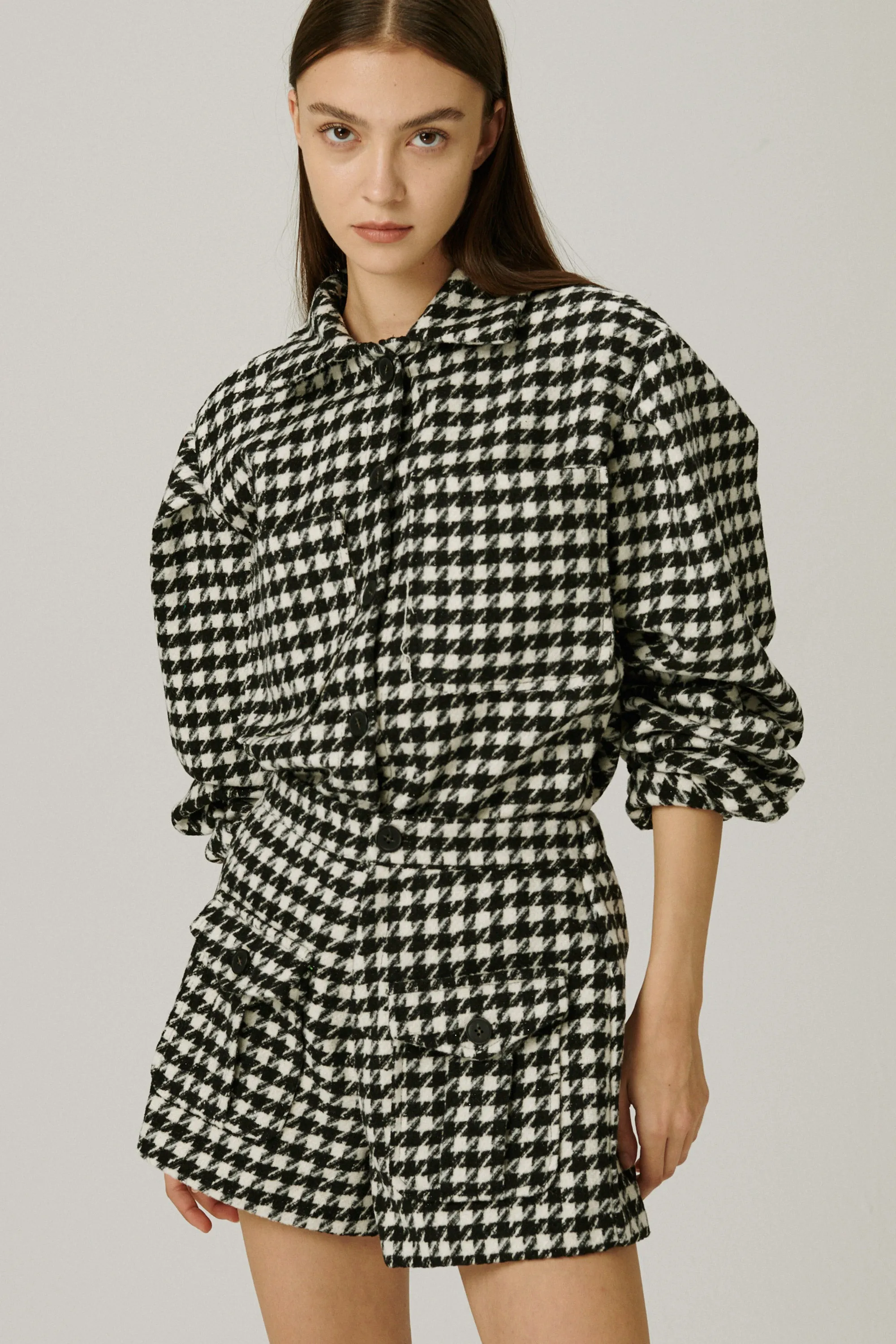 Harper Houndstooth Shacket