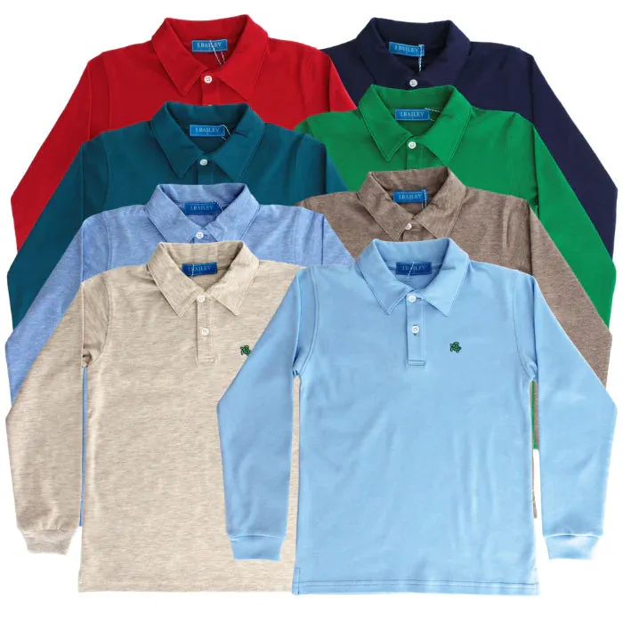 Harry L/S Polo-Teal