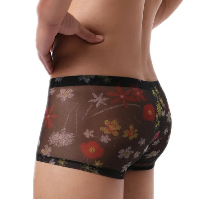 Hawai Floral Transparent Low Waist Boxer