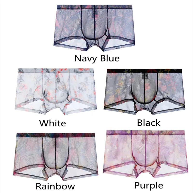 Hawai Floral Transparent Low Waist Boxer