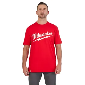 Heavy Duty T-Shirt - Short Sleeve Logo Red L