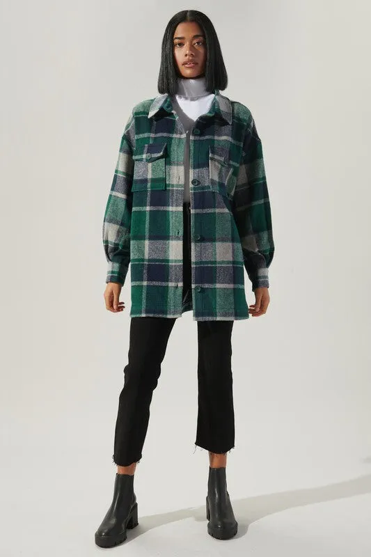 Higher Ground Oversized Plaid Shacket