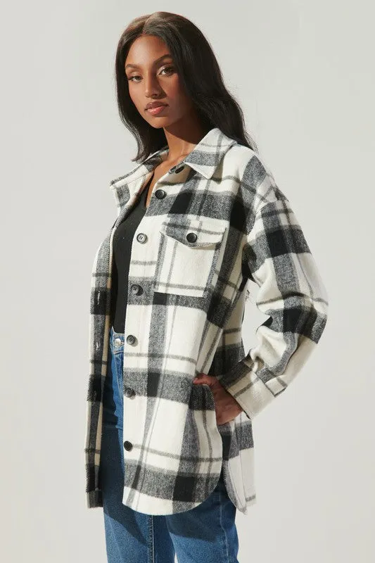 Higher Ground Oversized Plaid Shacket