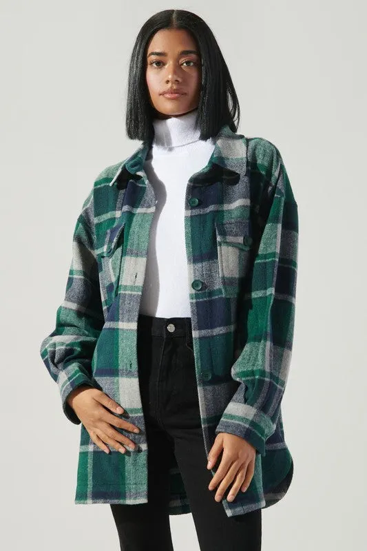 Higher Ground Oversized Plaid Shacket