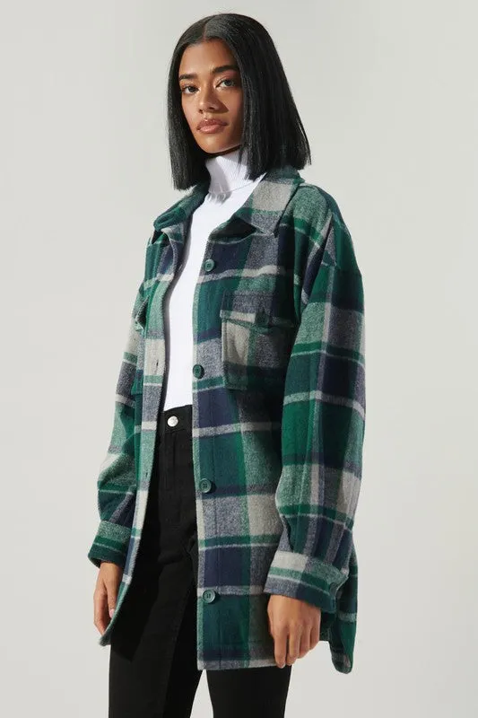 Higher Ground Oversized Plaid Shacket