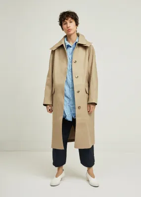 Hooded Cotton Trench Coat