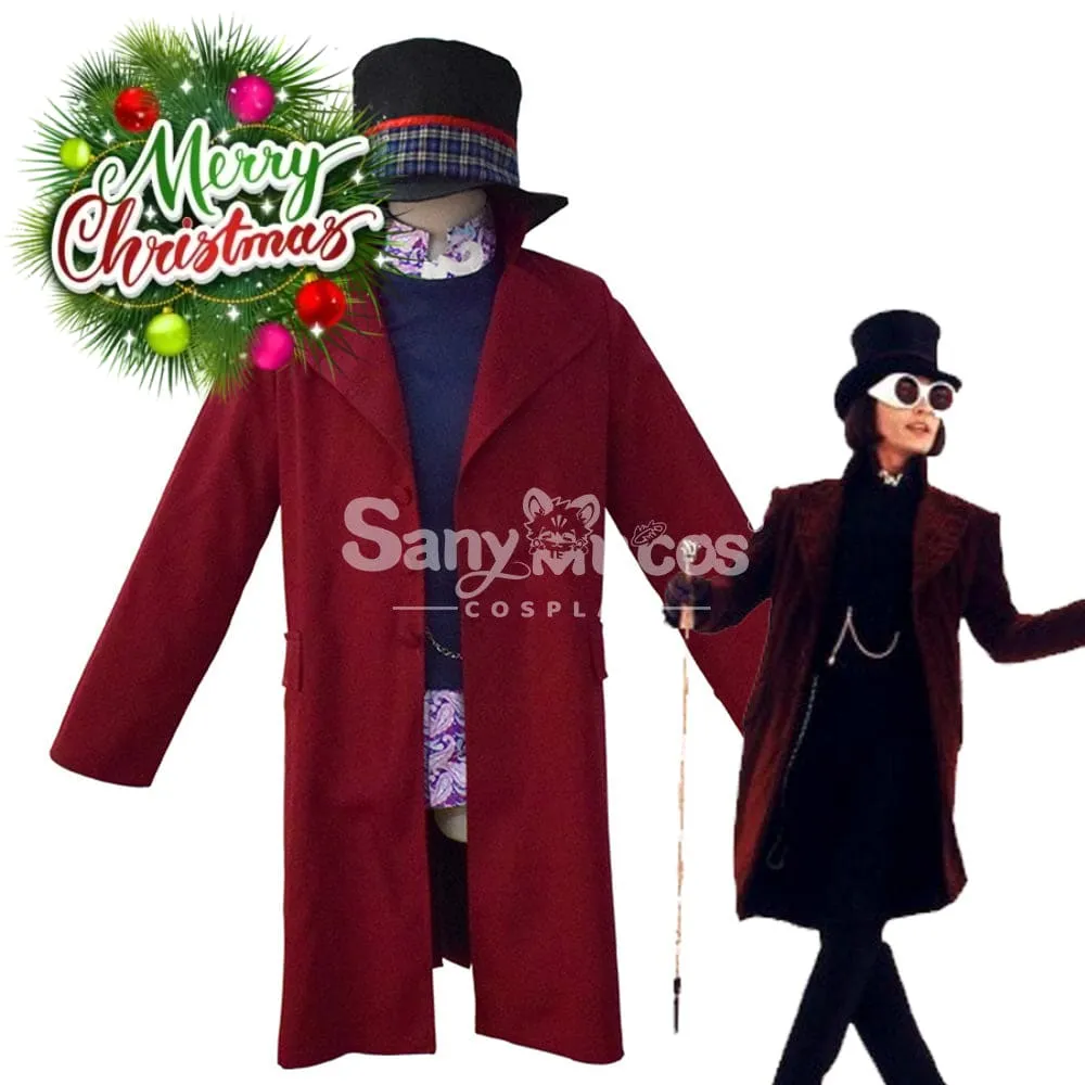 【In Stock】Movie Charlie and the Chocolate Factory Cosplay Willy Wonka Cosplay Costume