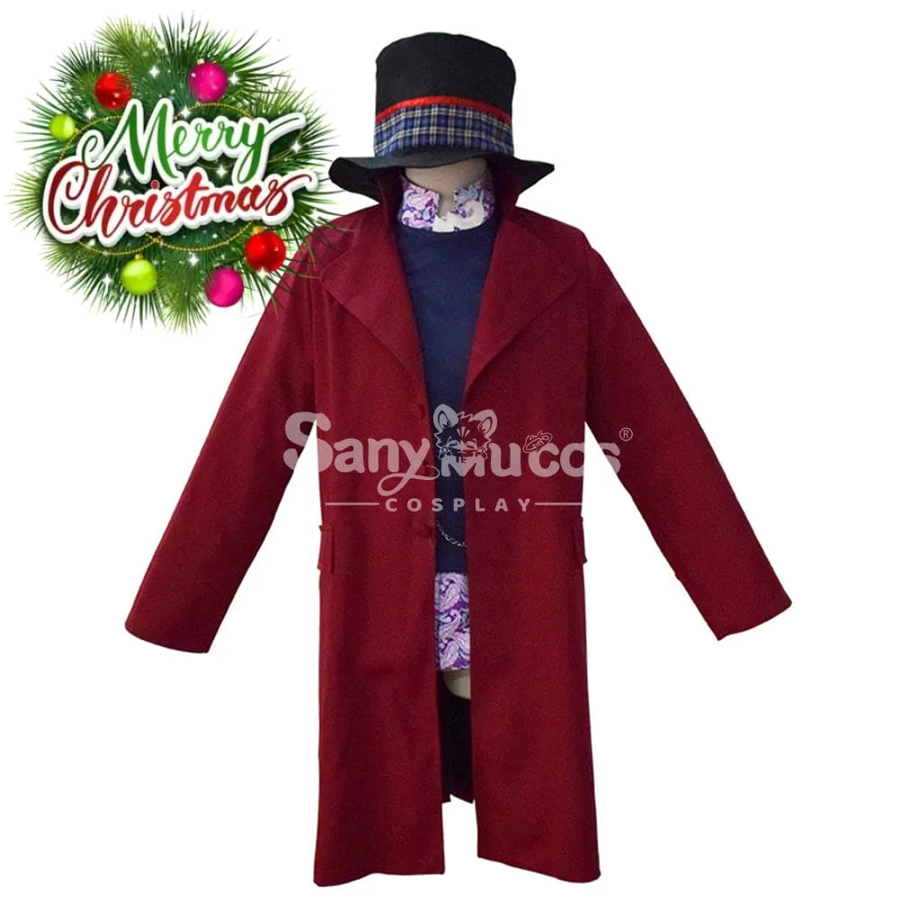 【In Stock】Movie Charlie and the Chocolate Factory Cosplay Willy Wonka Cosplay Costume