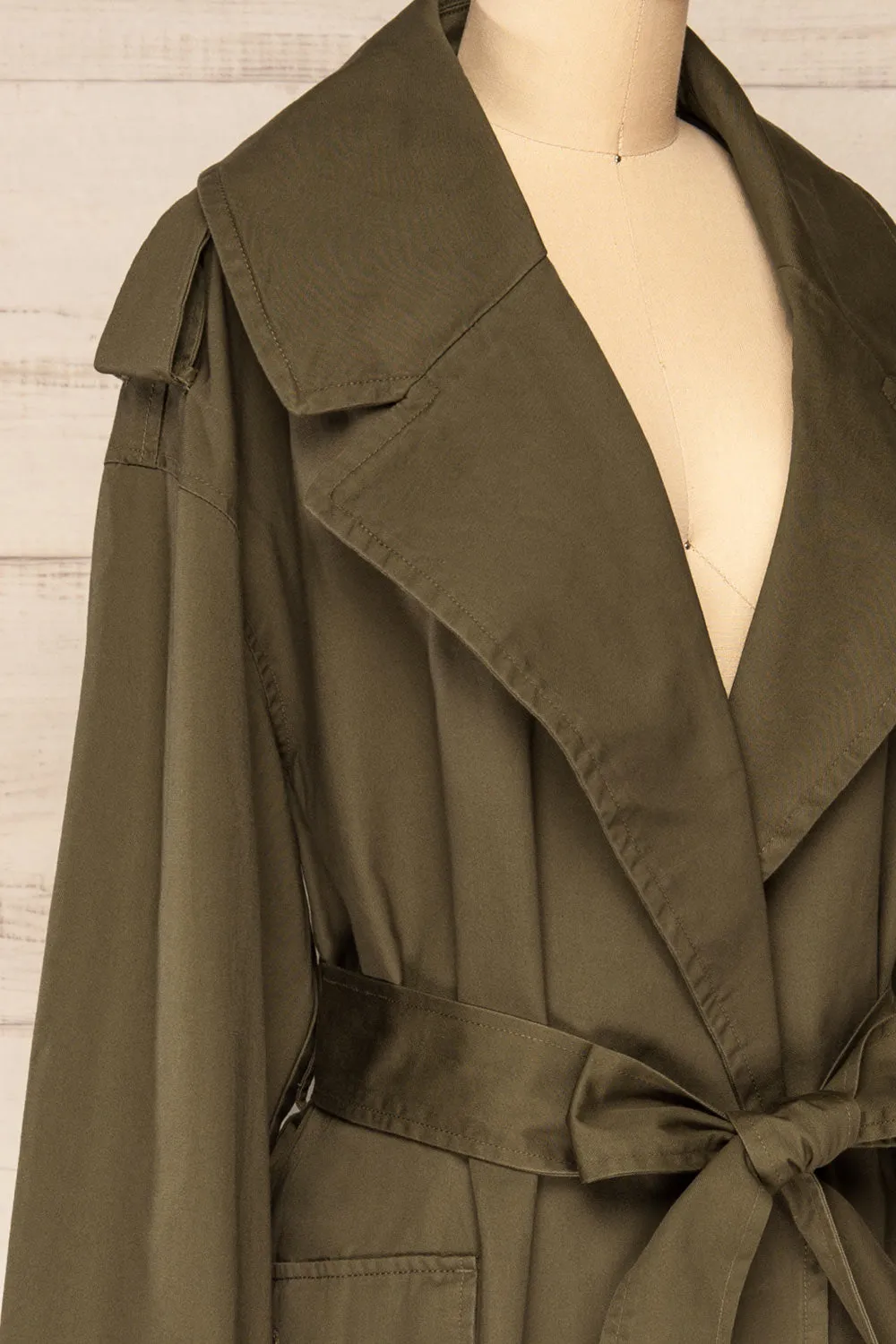 Inverasdale | Khaki Oversized Trench Coat