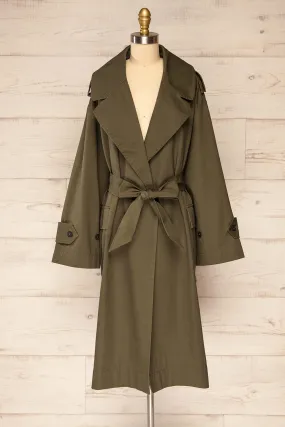 Inverasdale | Khaki Oversized Trench Coat