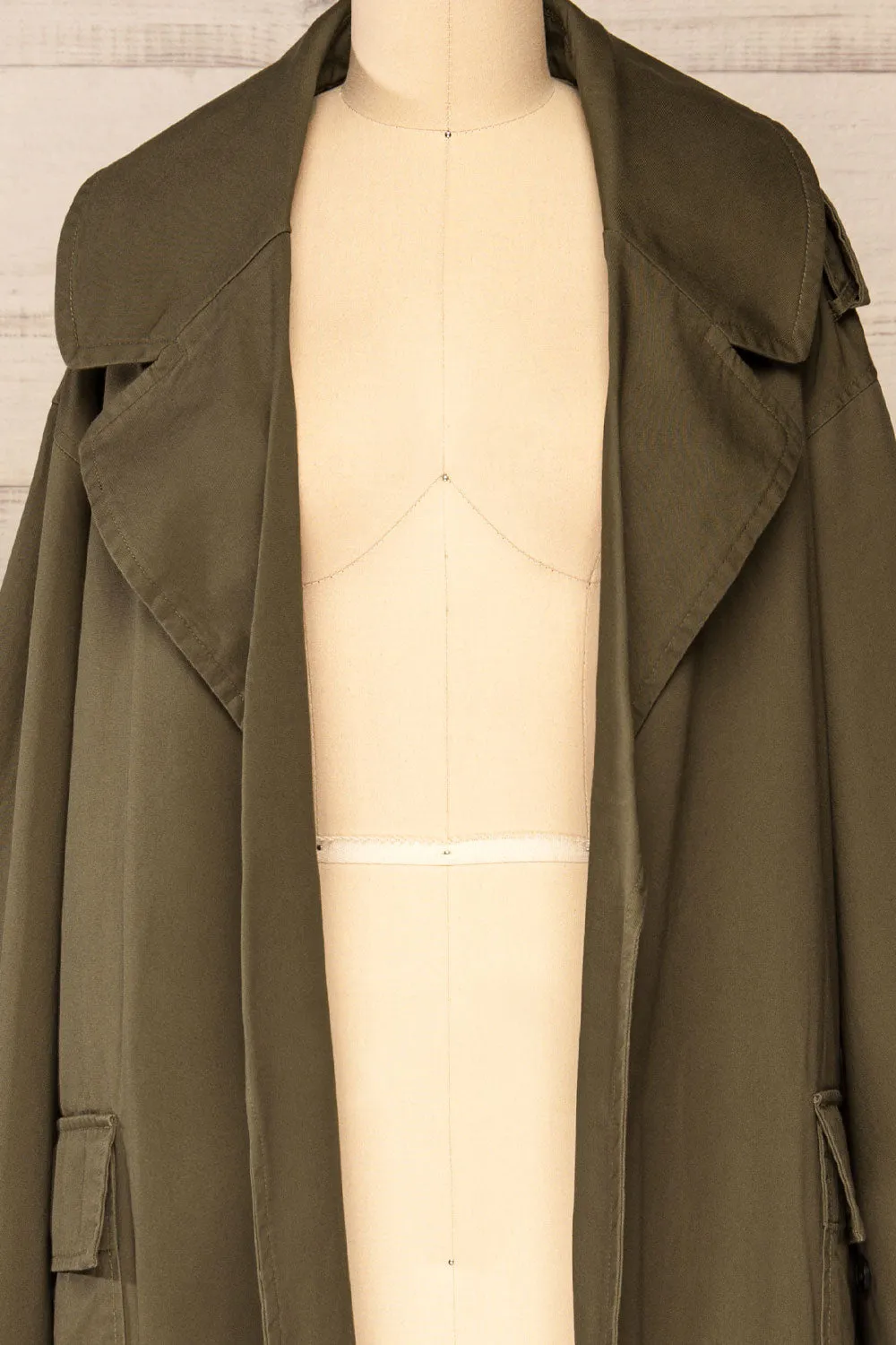 Inverasdale | Khaki Oversized Trench Coat