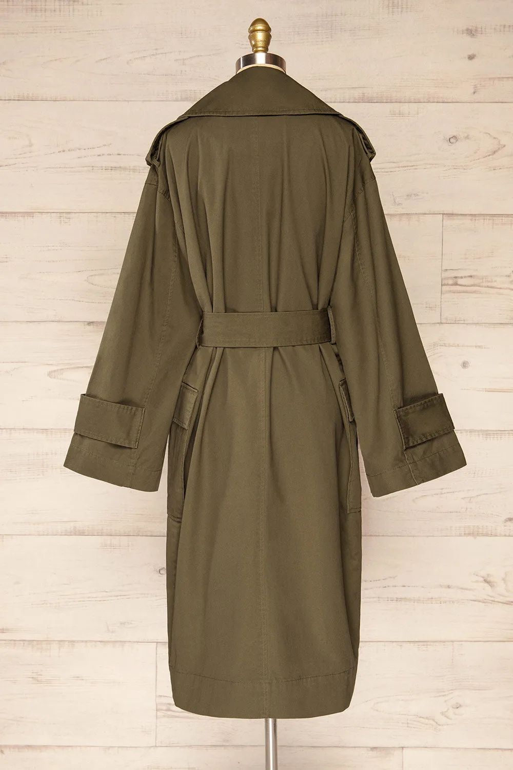 Inverasdale | Khaki Oversized Trench Coat