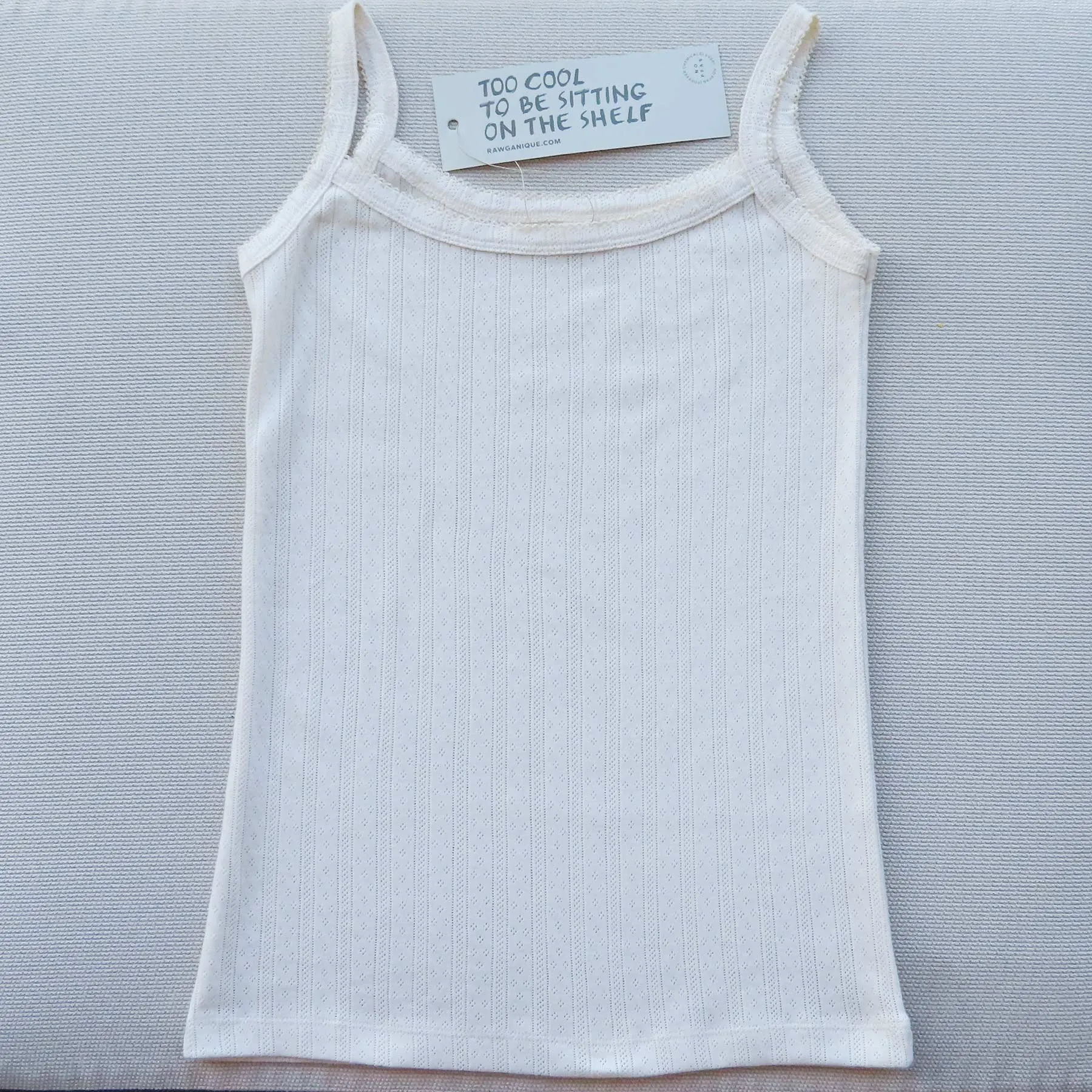 JAMIE 100% Organic Cotton Luxury Jacquard Camisole Tank Top