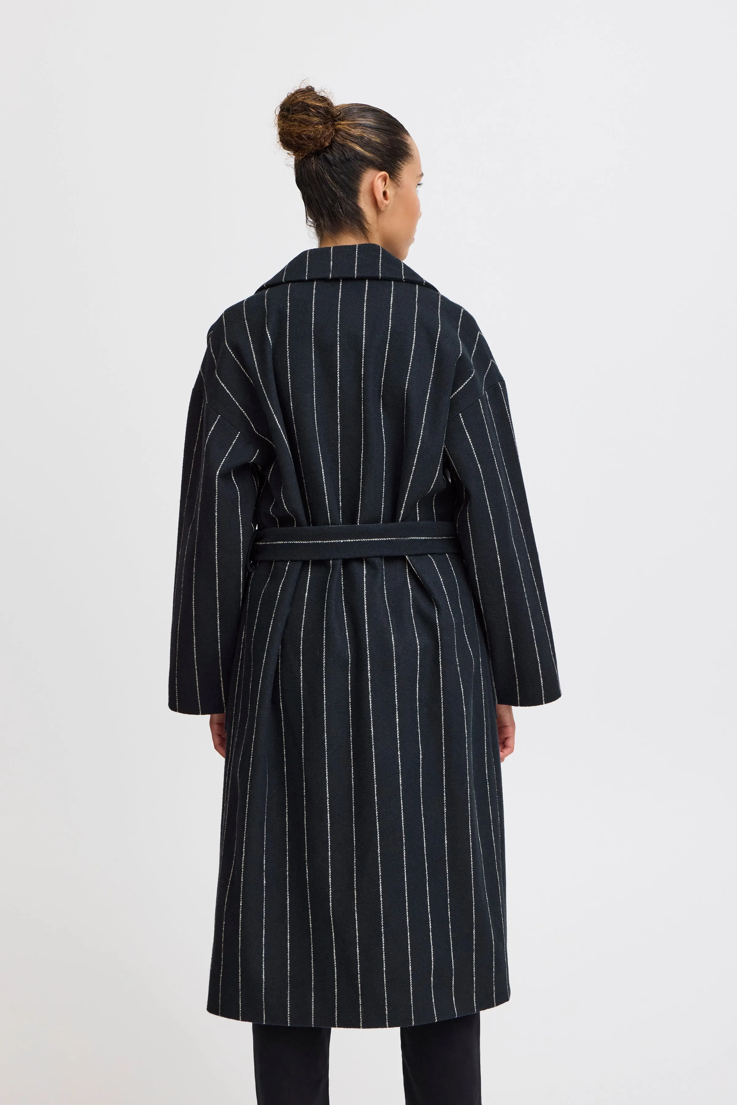 Jannet Pinstripe Jacket in Total Eclipse