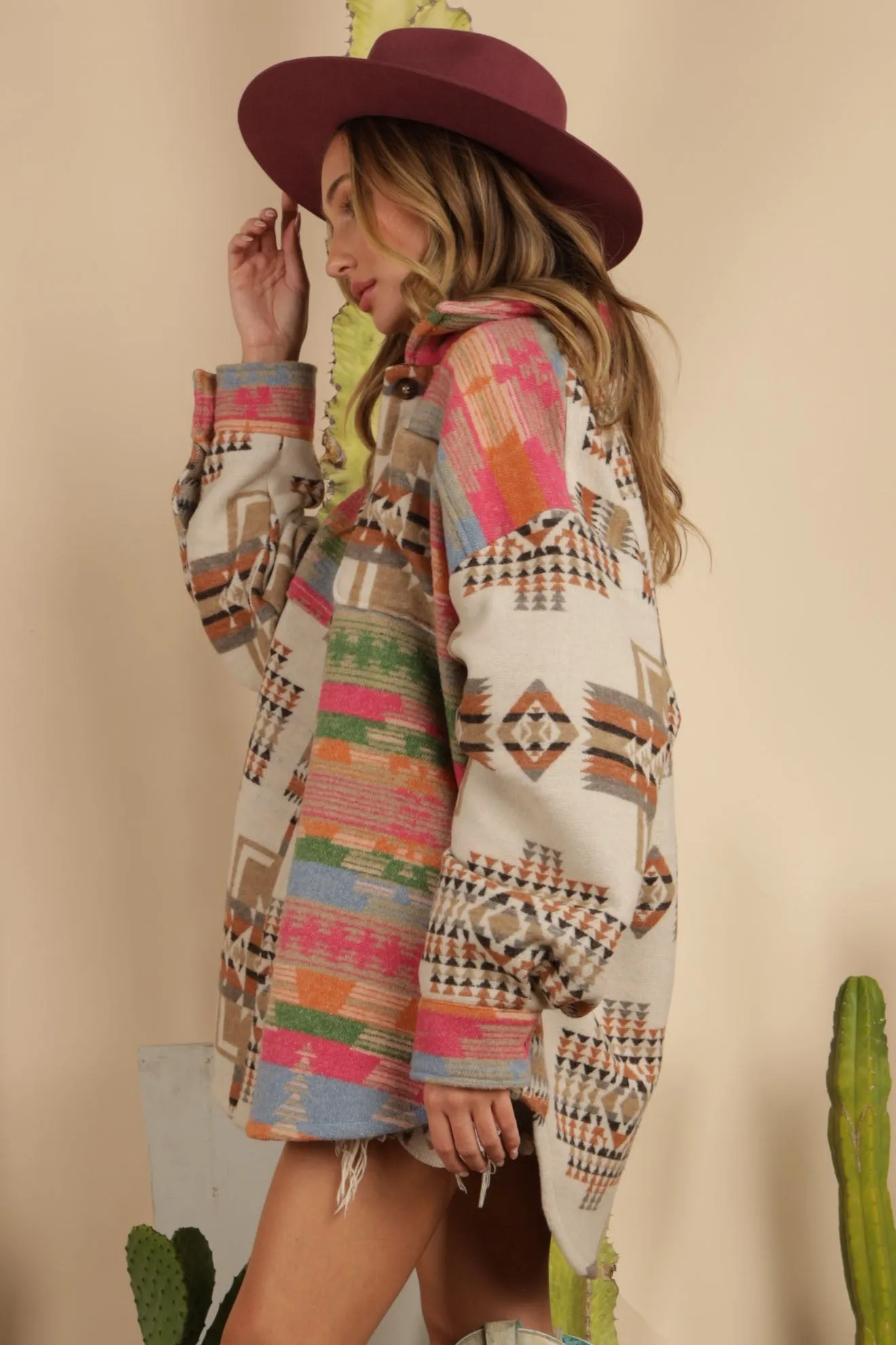 Jenna Aztec Shacket