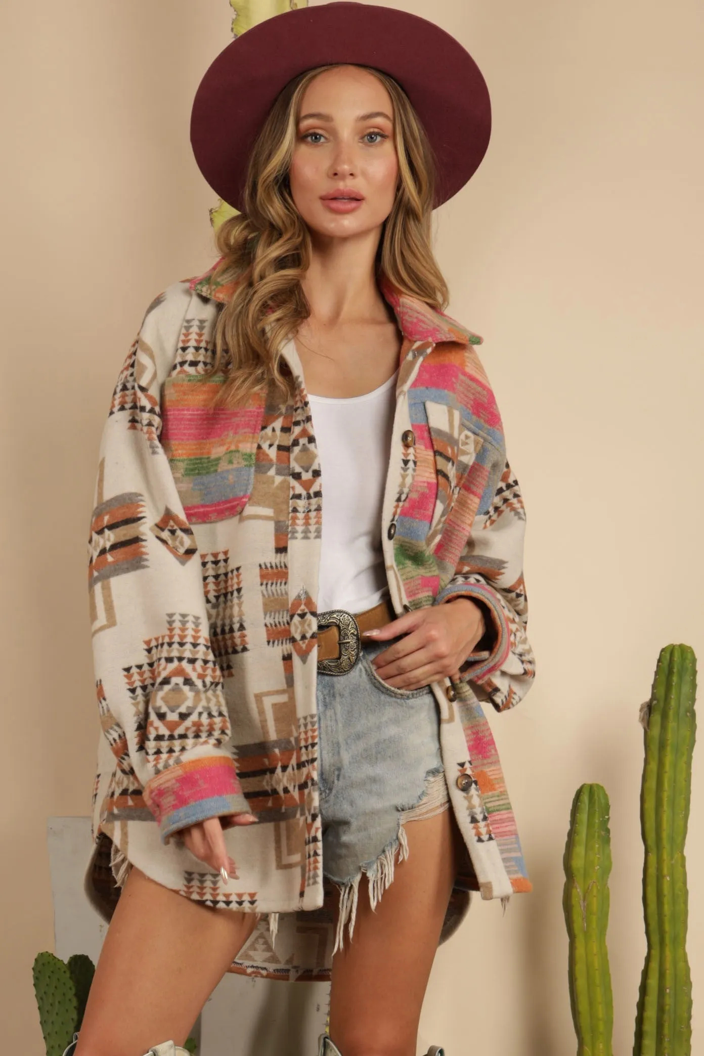 Jenna Aztec Shacket