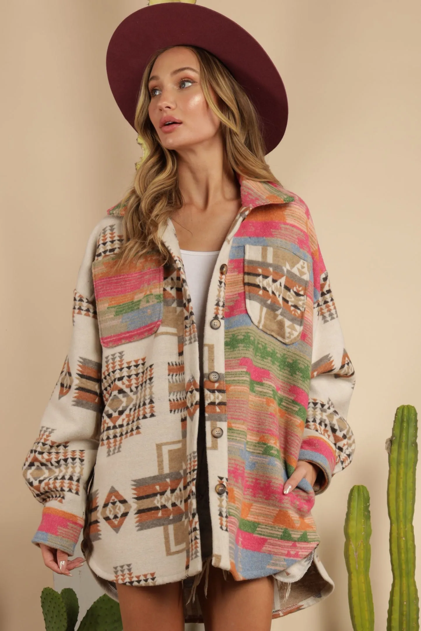 Jenna Aztec Shacket