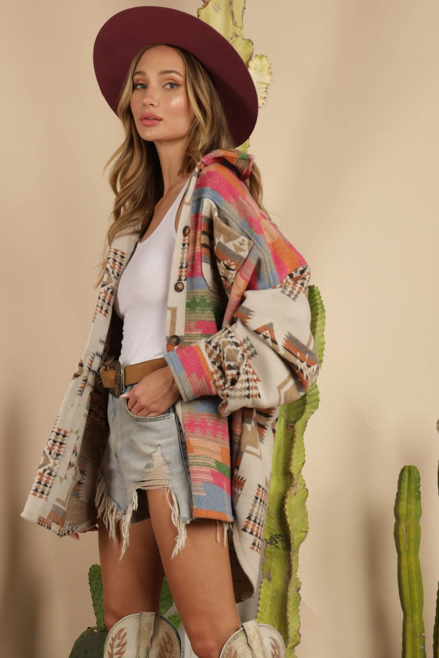 Jenna Aztec Shacket