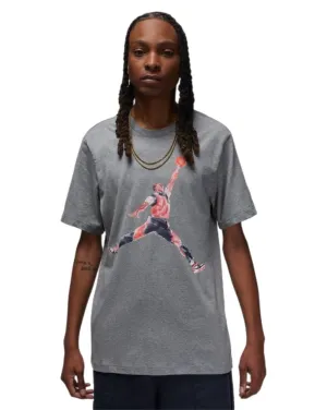 Jordan Jumpman Watercolor Short Sleeve Tee - Carbon Heather